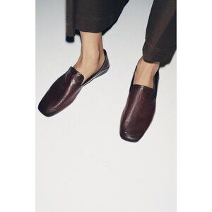 ZARA LEATHER LOAFERS WITH HIGH VAMP